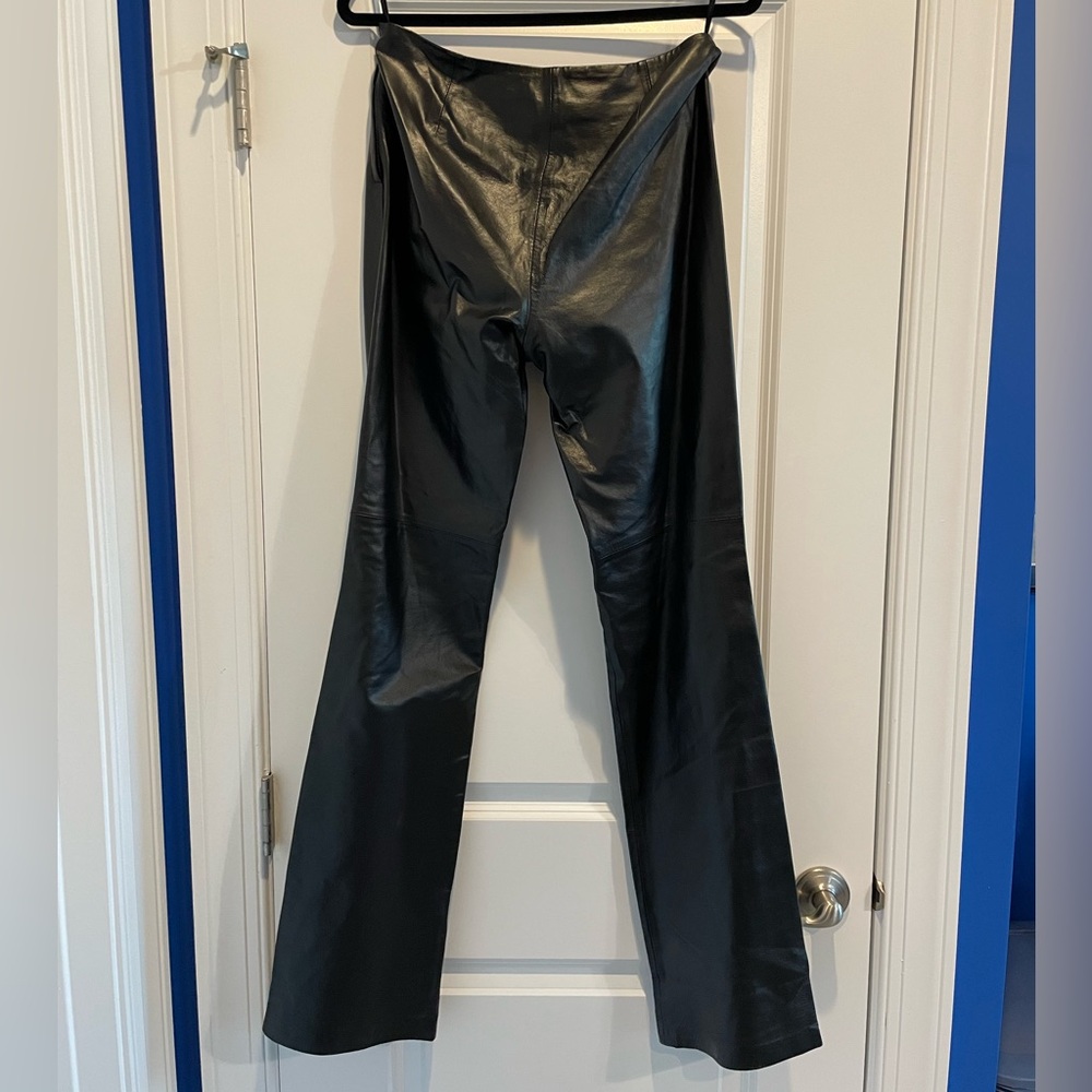 Cami International Black Leather Pants Size 6L